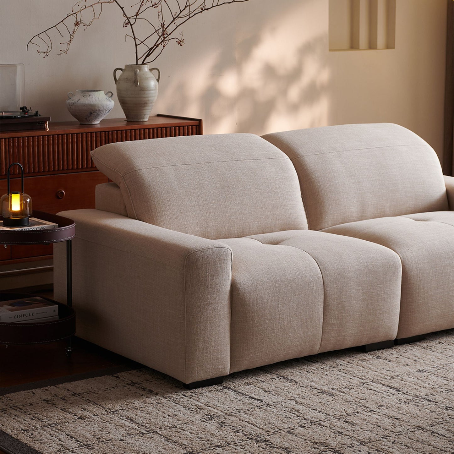 Cove beige fabric sofa