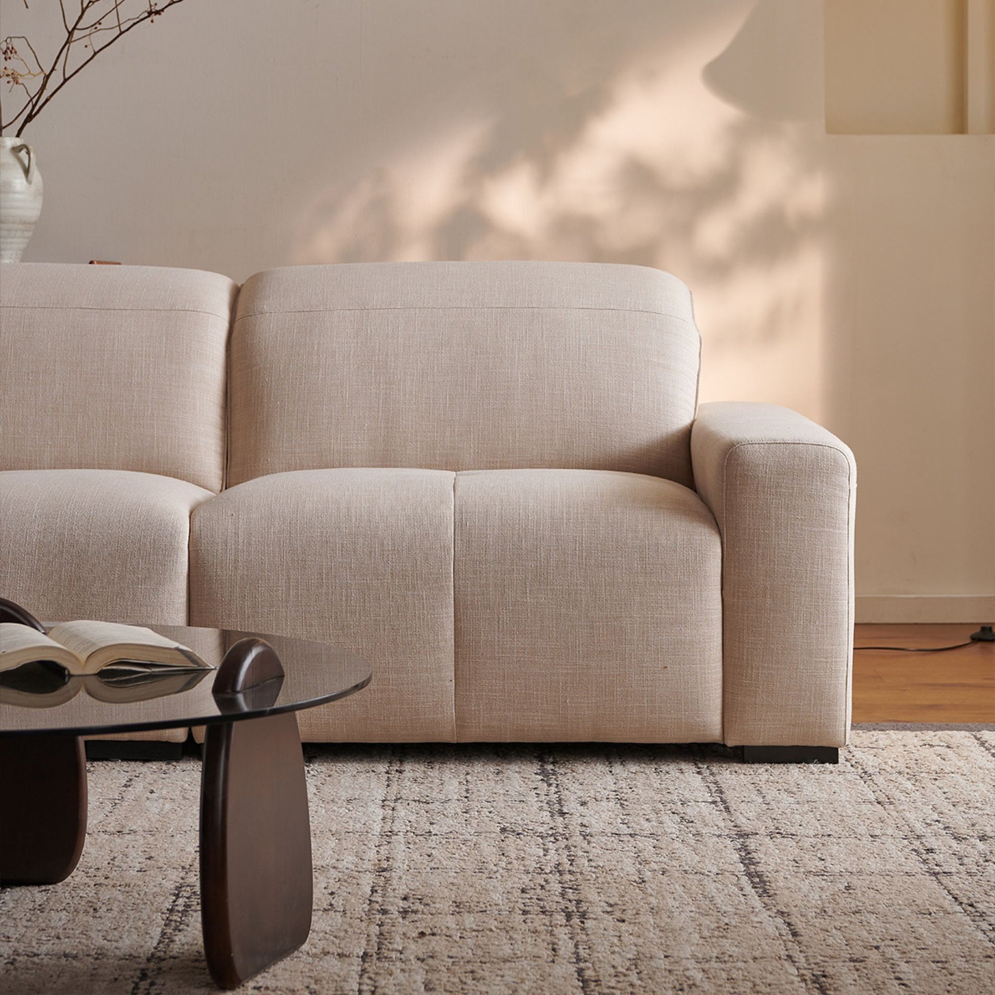 Cove beige fabric sofa