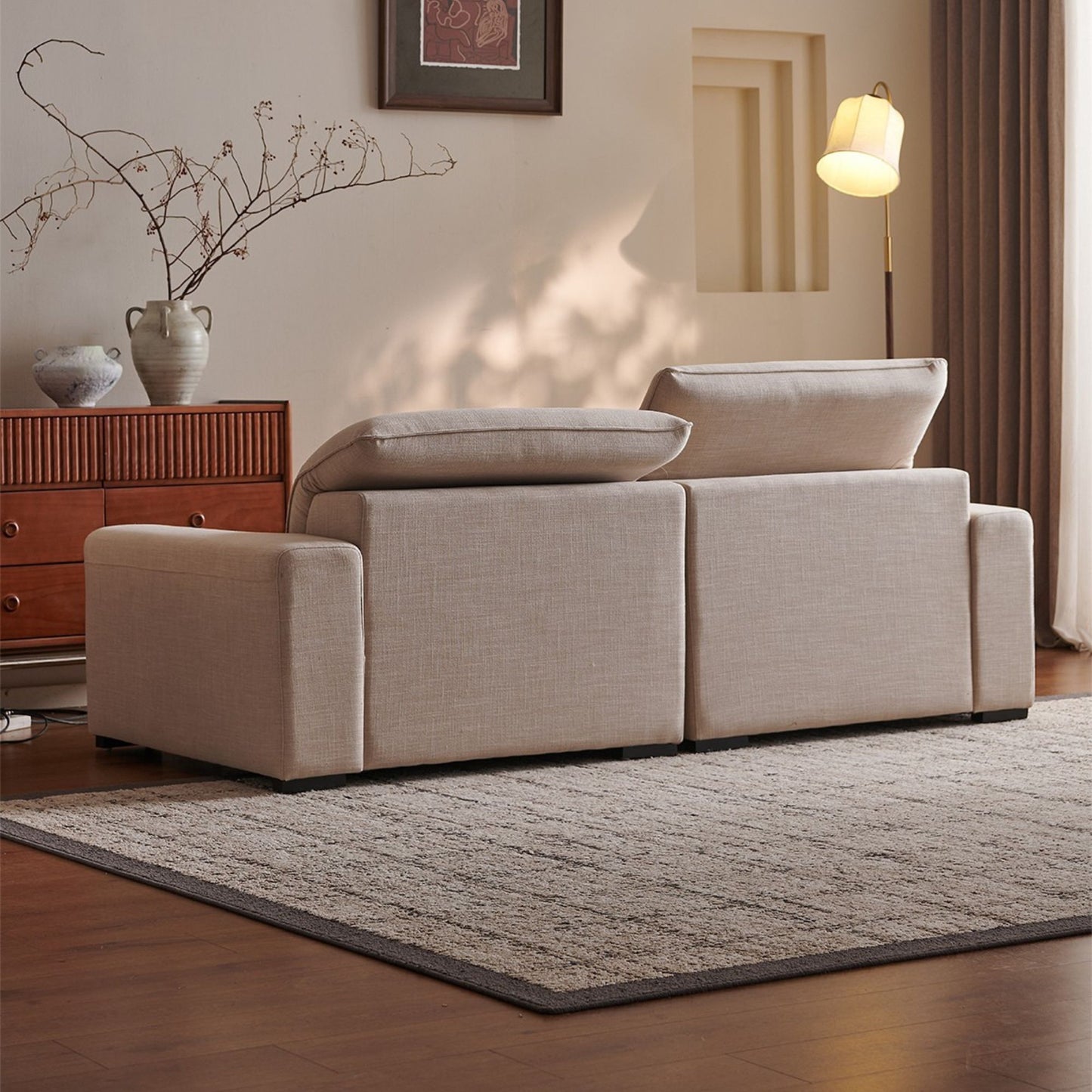 Cove beige fabric sofa