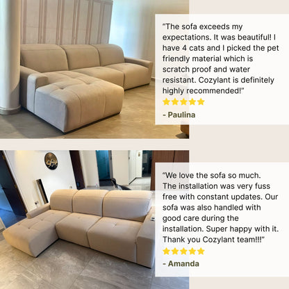 Reviews for Cove l-shape sectional sofa