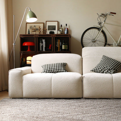 Cove white fabric sofa