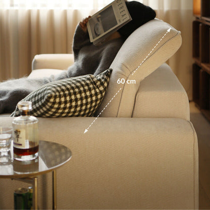 Cove white fabric sofa