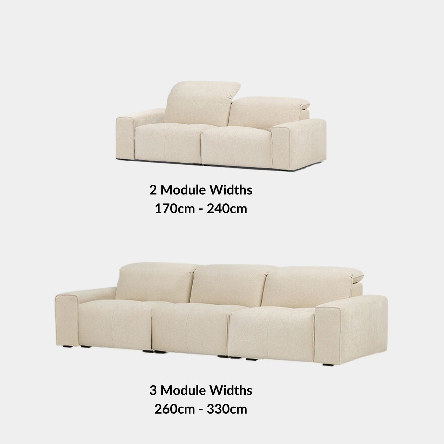 Cove white fabric sofa