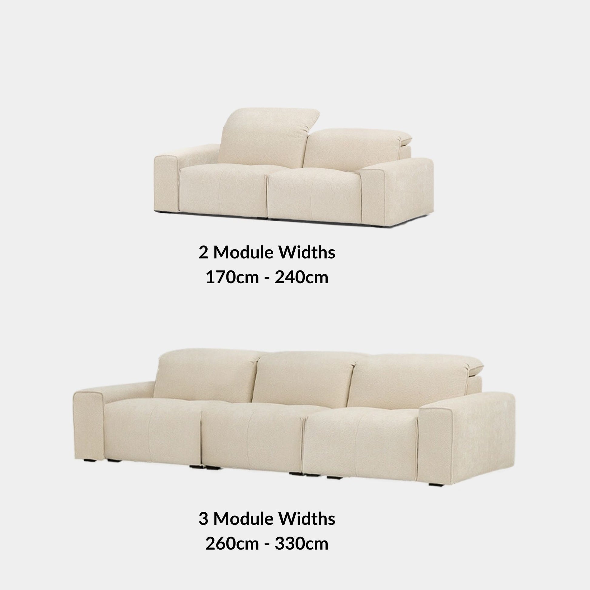 Cove white fabric sofa