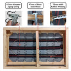 All - Solid Wood Frame and Thick Gauge Zigzag Spring
