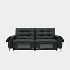 cruise 2 seat recliner sofa black