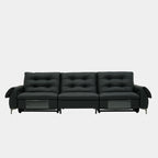 cruise 3 seat recliner sofa black