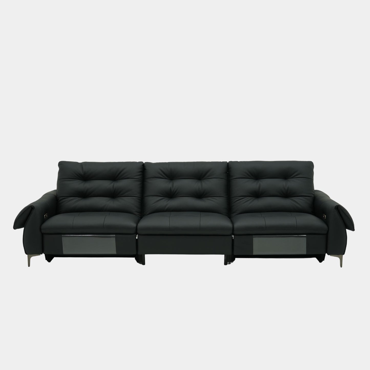 cruise 3 seat recliner sofa black