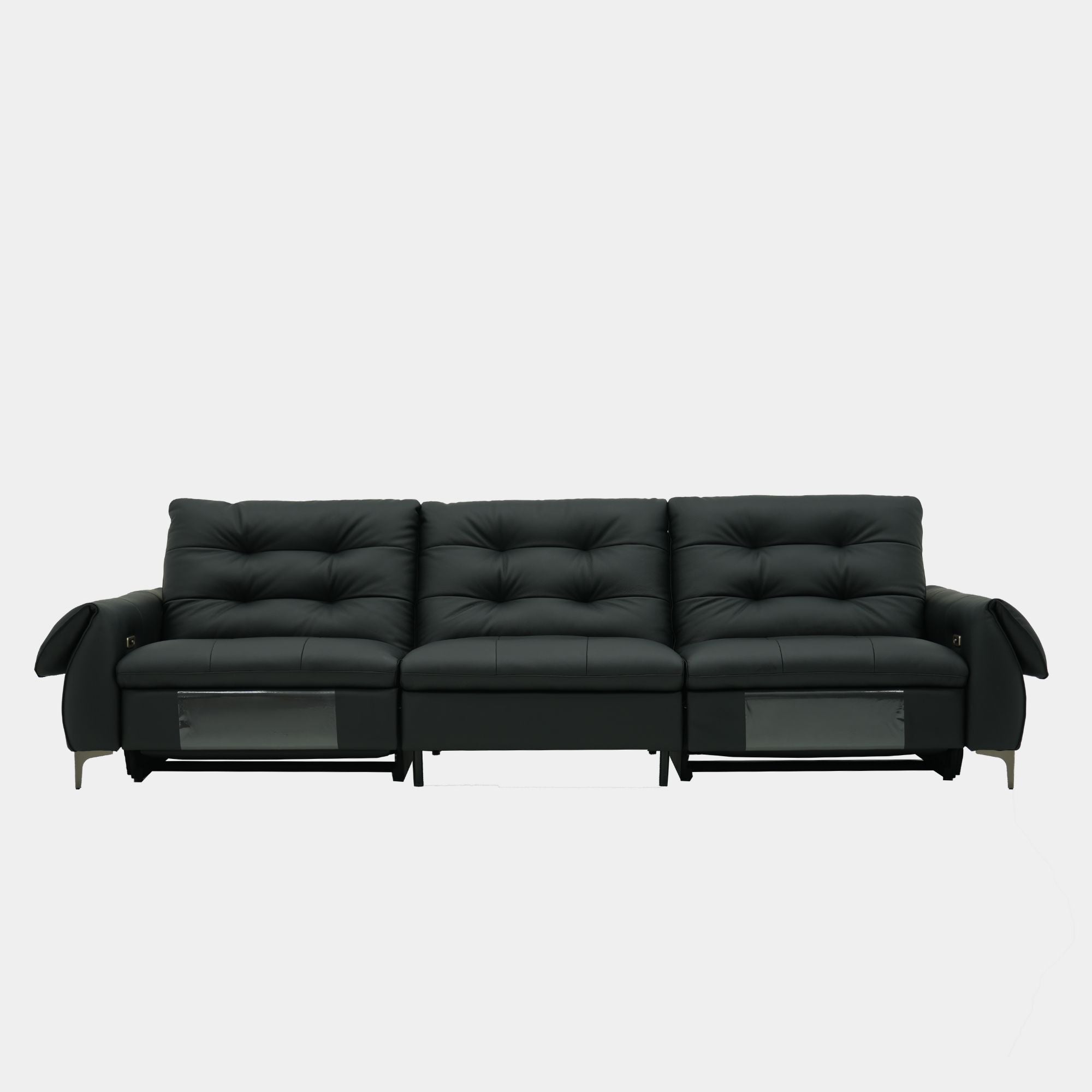 cruise 3 seat recliner sofa black
