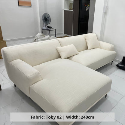 Crystal sectional sofa blended polyester fabric customization (Other)