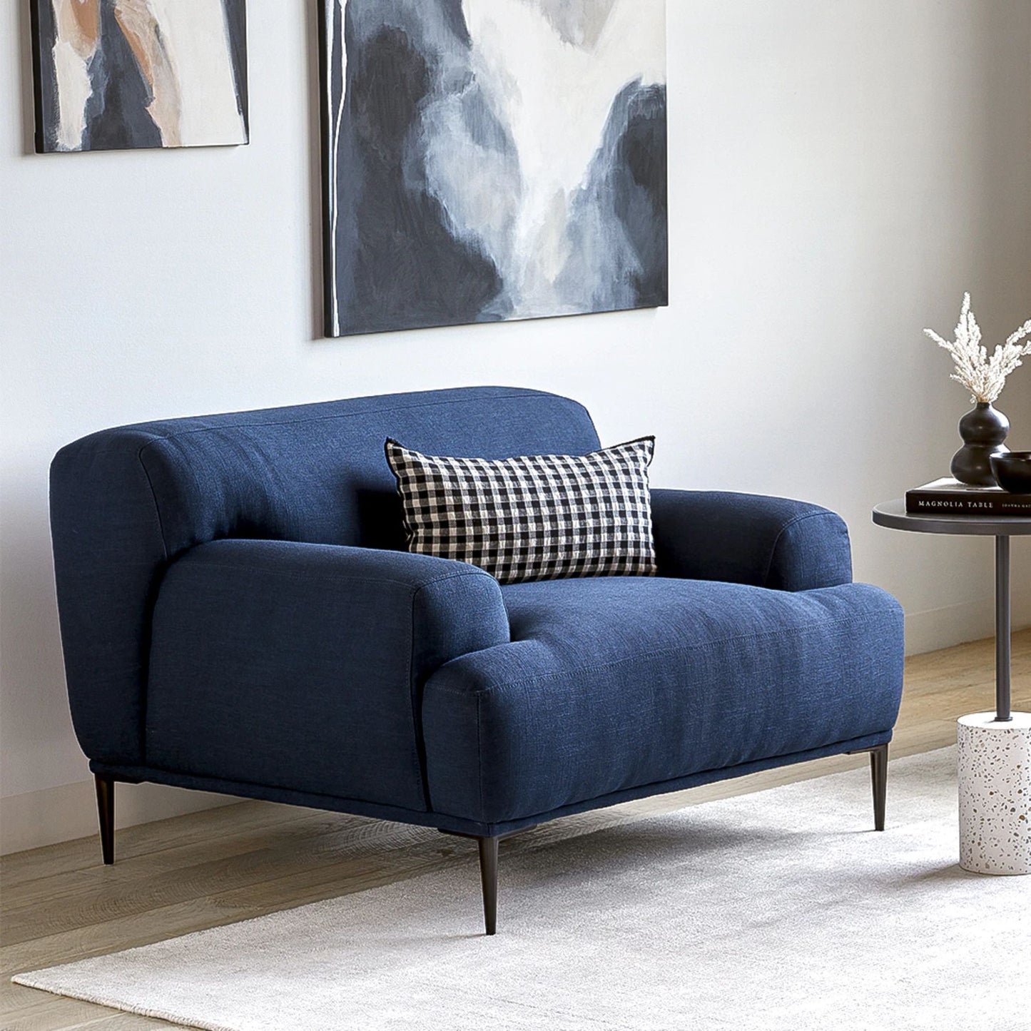 crystal blue armchair