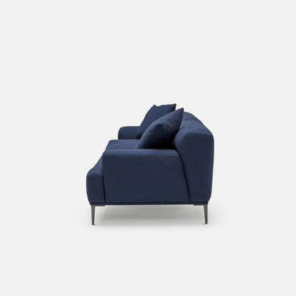Crystal blue polyester blend sofa