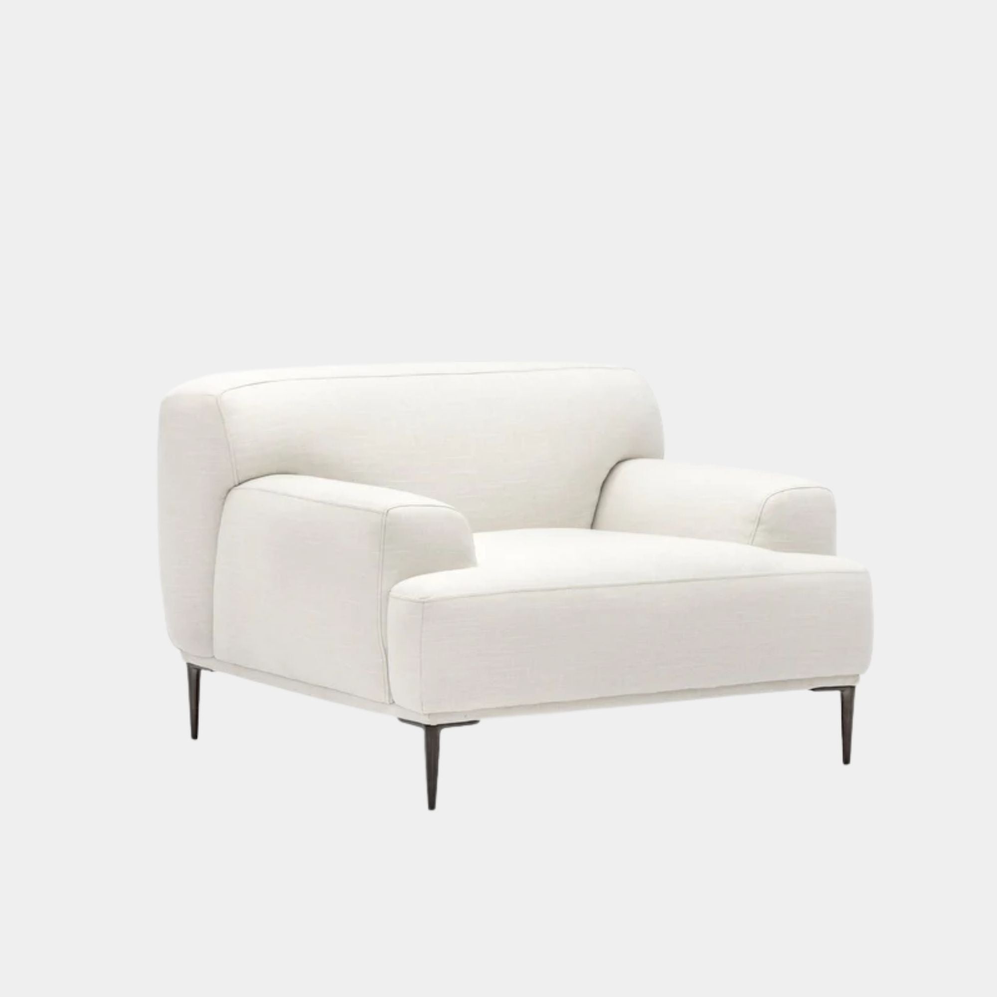 crystal fabric armchair white