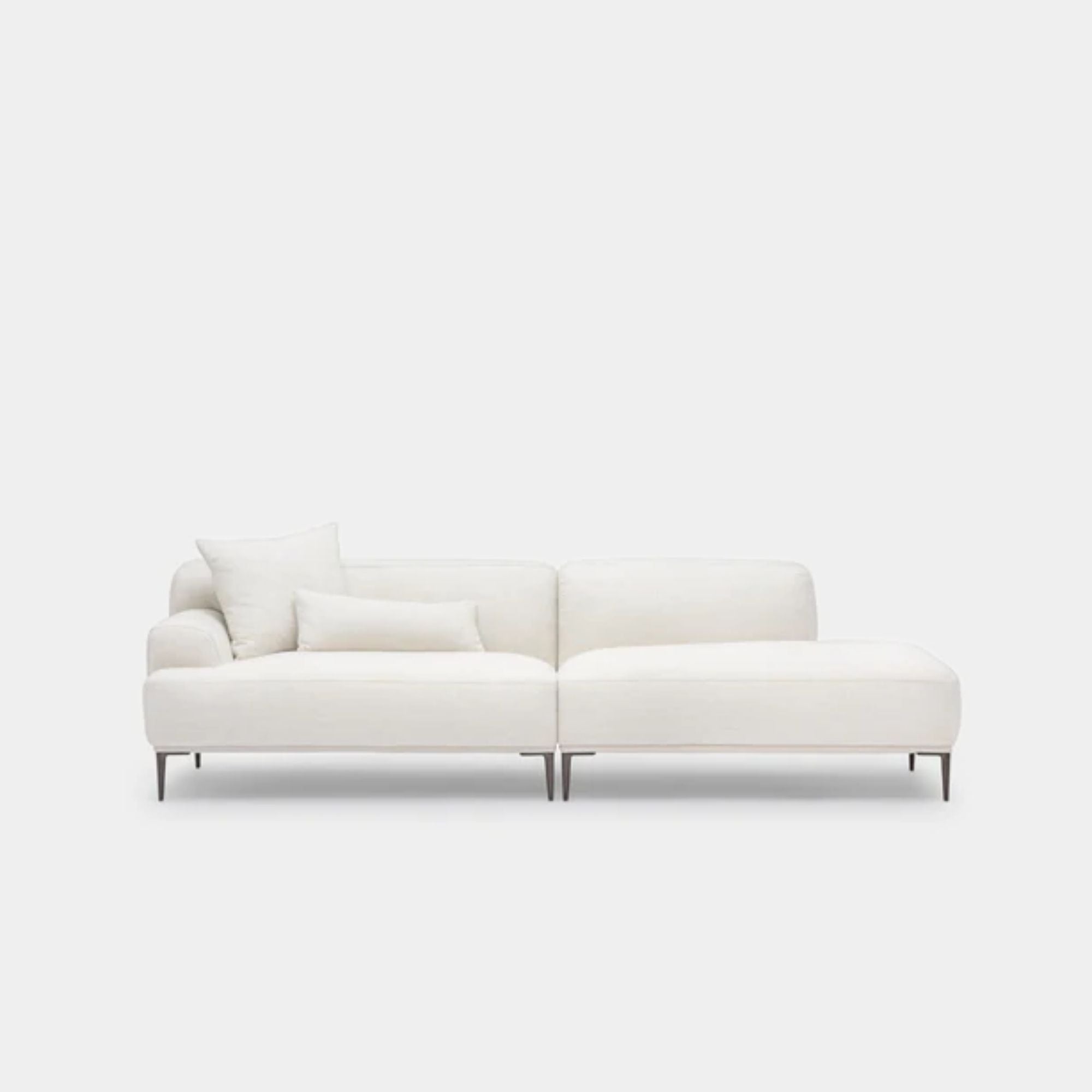 Crystal Fabric One Arm Sofa