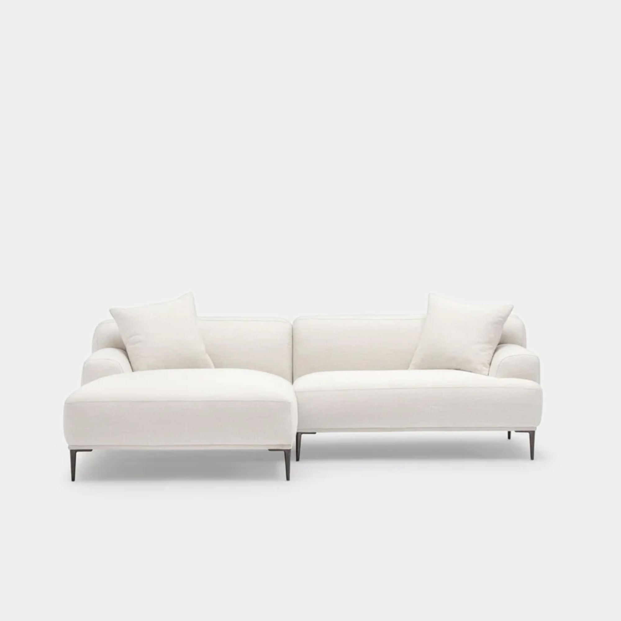 Crystal Fabric L Shape Sectional Sofa