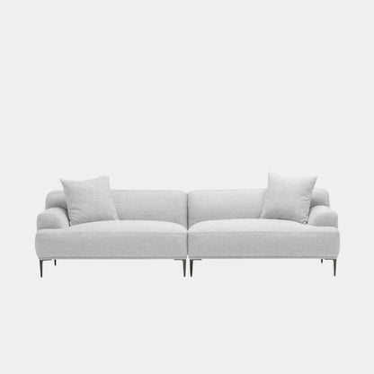 crystal fabric sofa grey