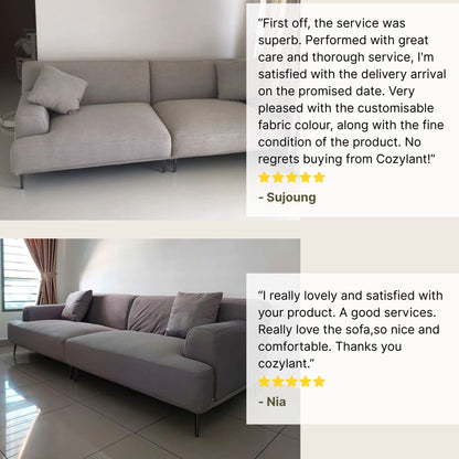 Good reviews for Crystal fabric sofa