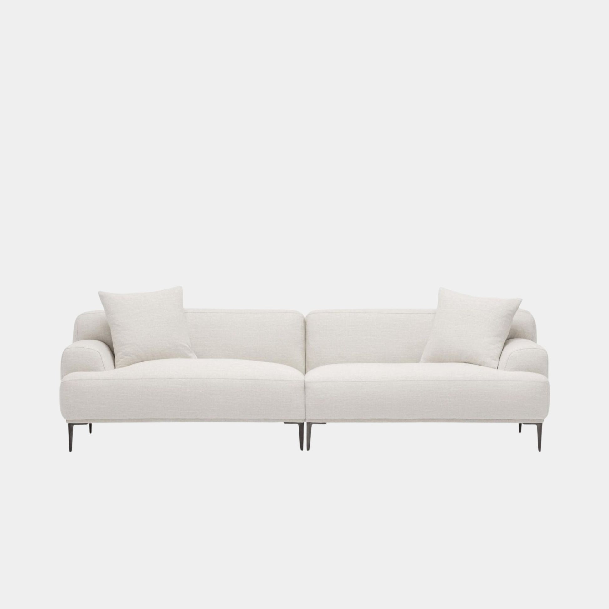 crystal fabric sofa white