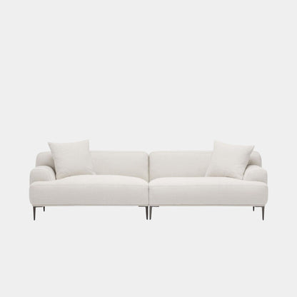 crystal fabric sofa white