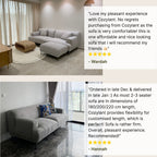 Good reviews for Crystal fabric sofa
