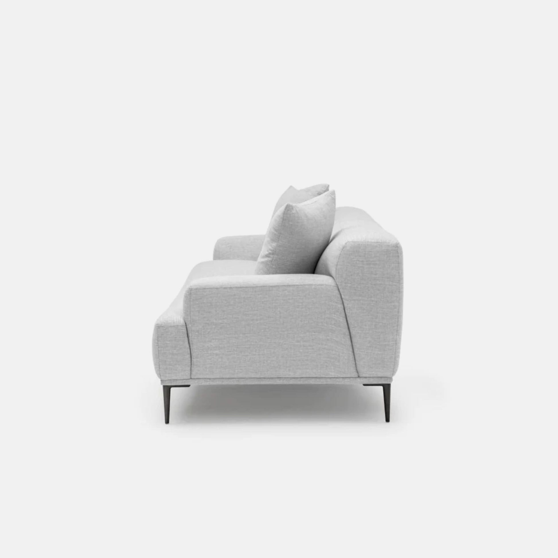 Crystal grey polyester blend sofa