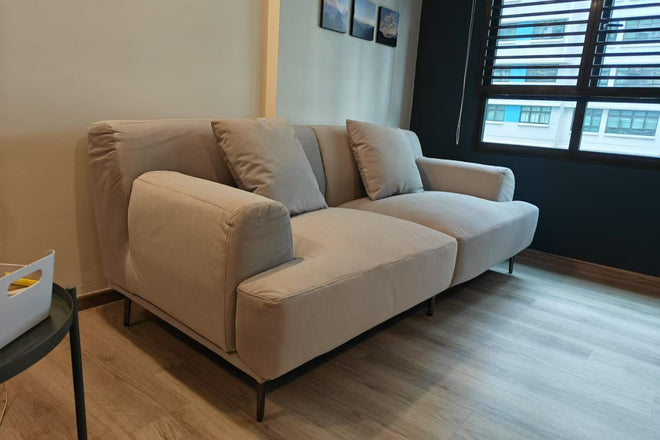 Crystal Fabric Sofa in Furla 92 pet friendly upholstery