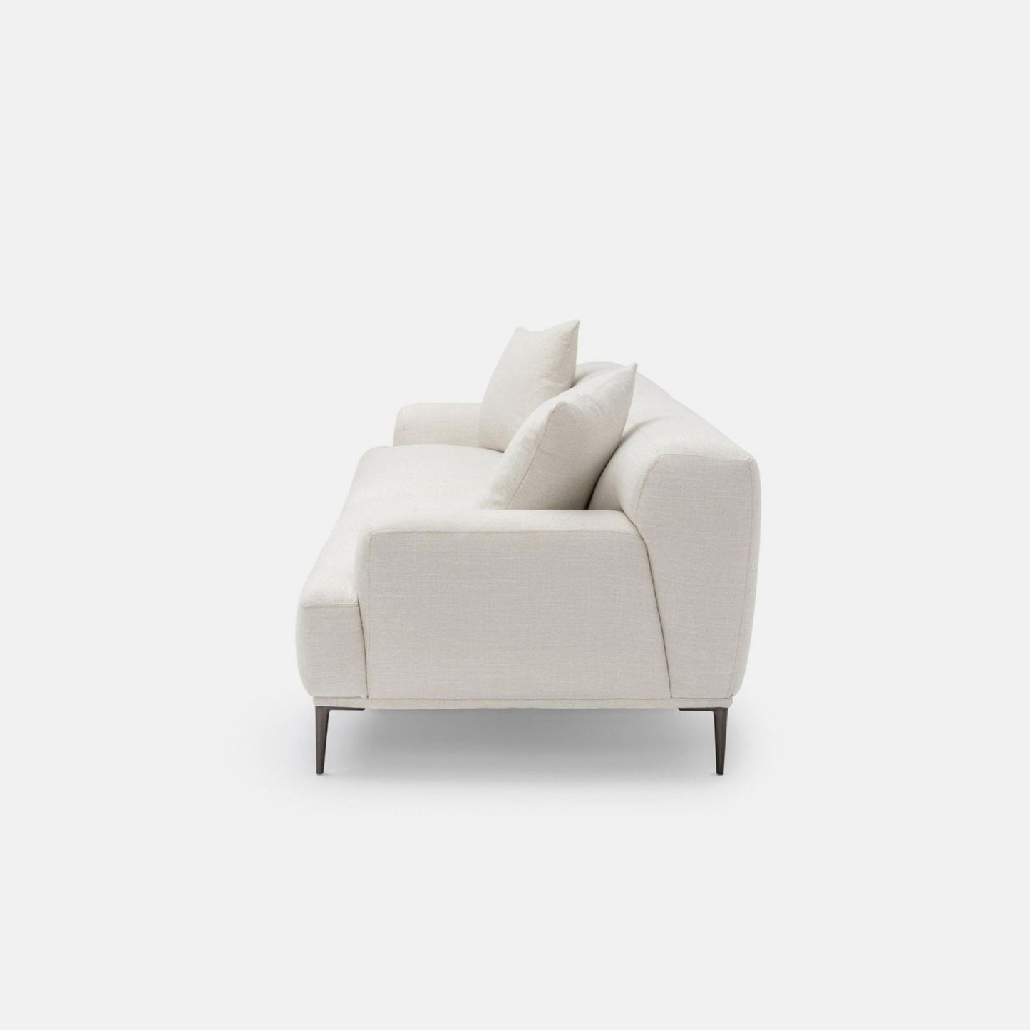 Crystal white polyester blend sofa