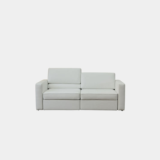 cubis adjustable backrest fabric sofa white