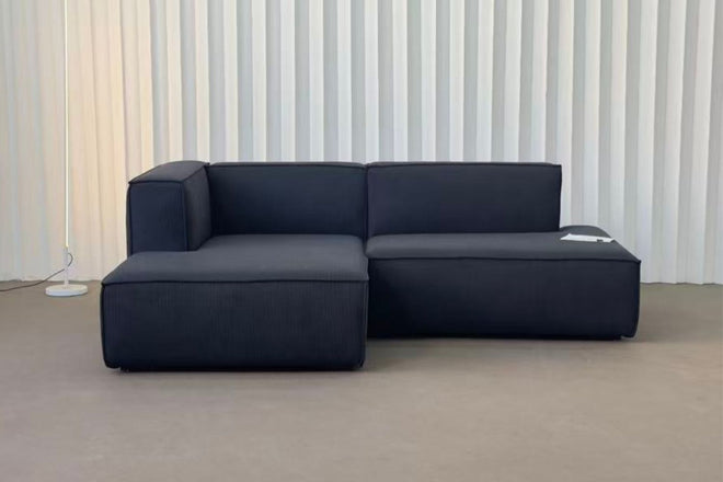 Cubix 215cm Black Fabric L-Shaped One Arm Sofa Bebee Kamisah | Mar 26