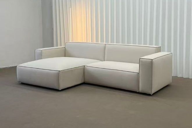 Cubix 260cm Beige Fabric L-Shaped Sofa Amelia | Feb 26