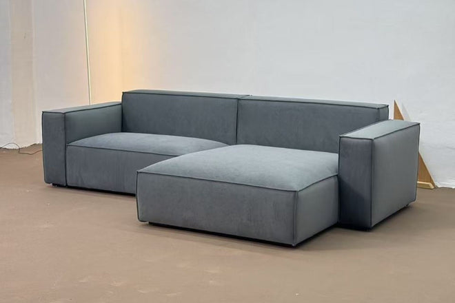 Cubix 280cm Grey Fabric (Furla 97) L Shape Sectional Sofa Colyn Toh | Jun 25