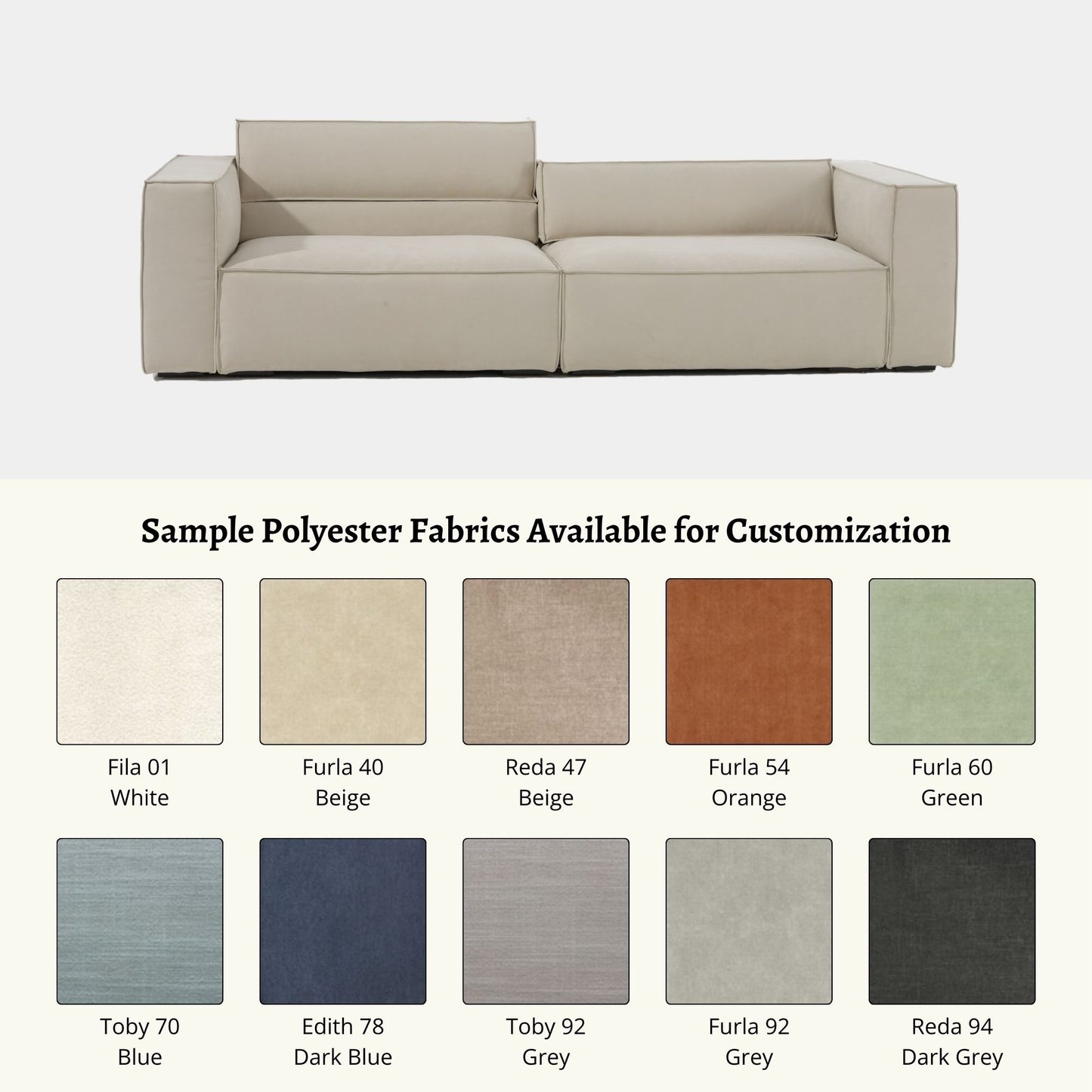 Cubix adjustable backrest other polyester sample options (Other)