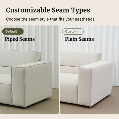 Customizable seam types