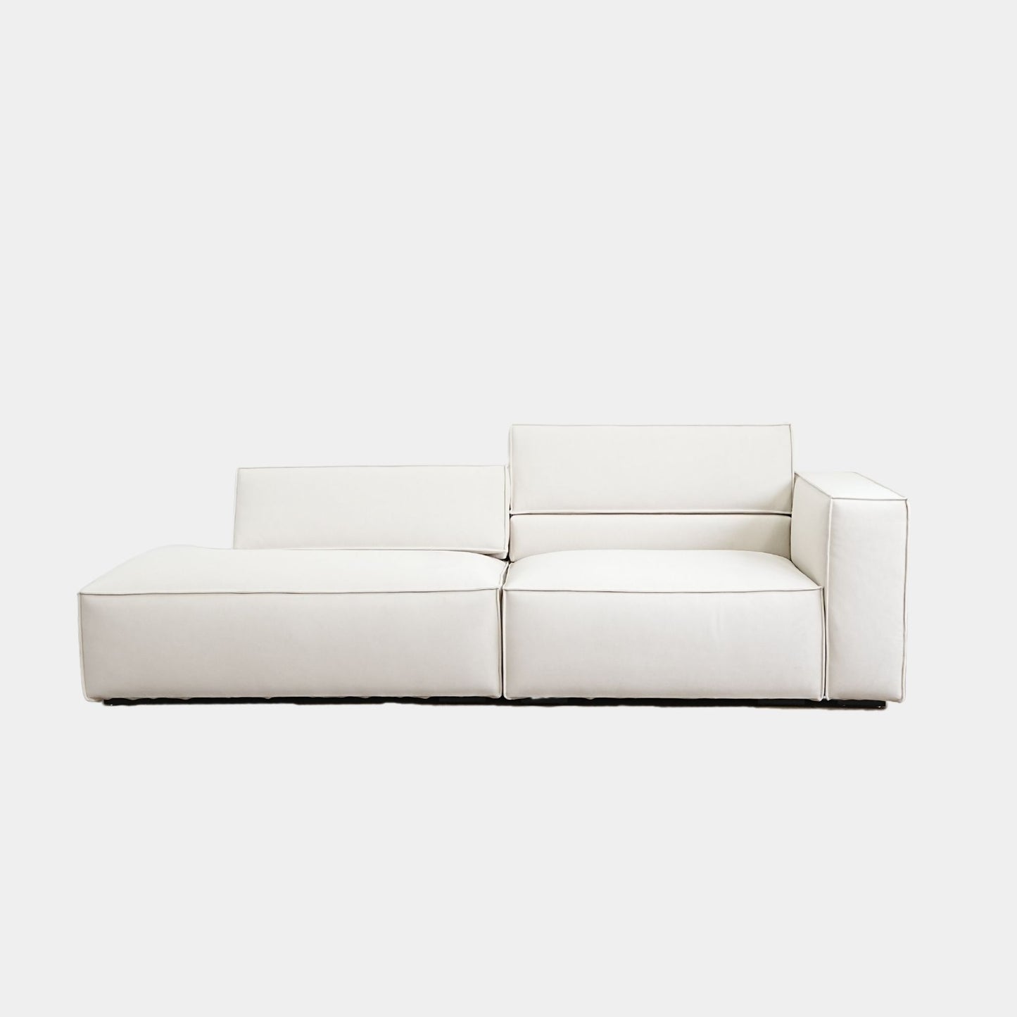 cubix fabric adjustable backrest one arm sofa right beige