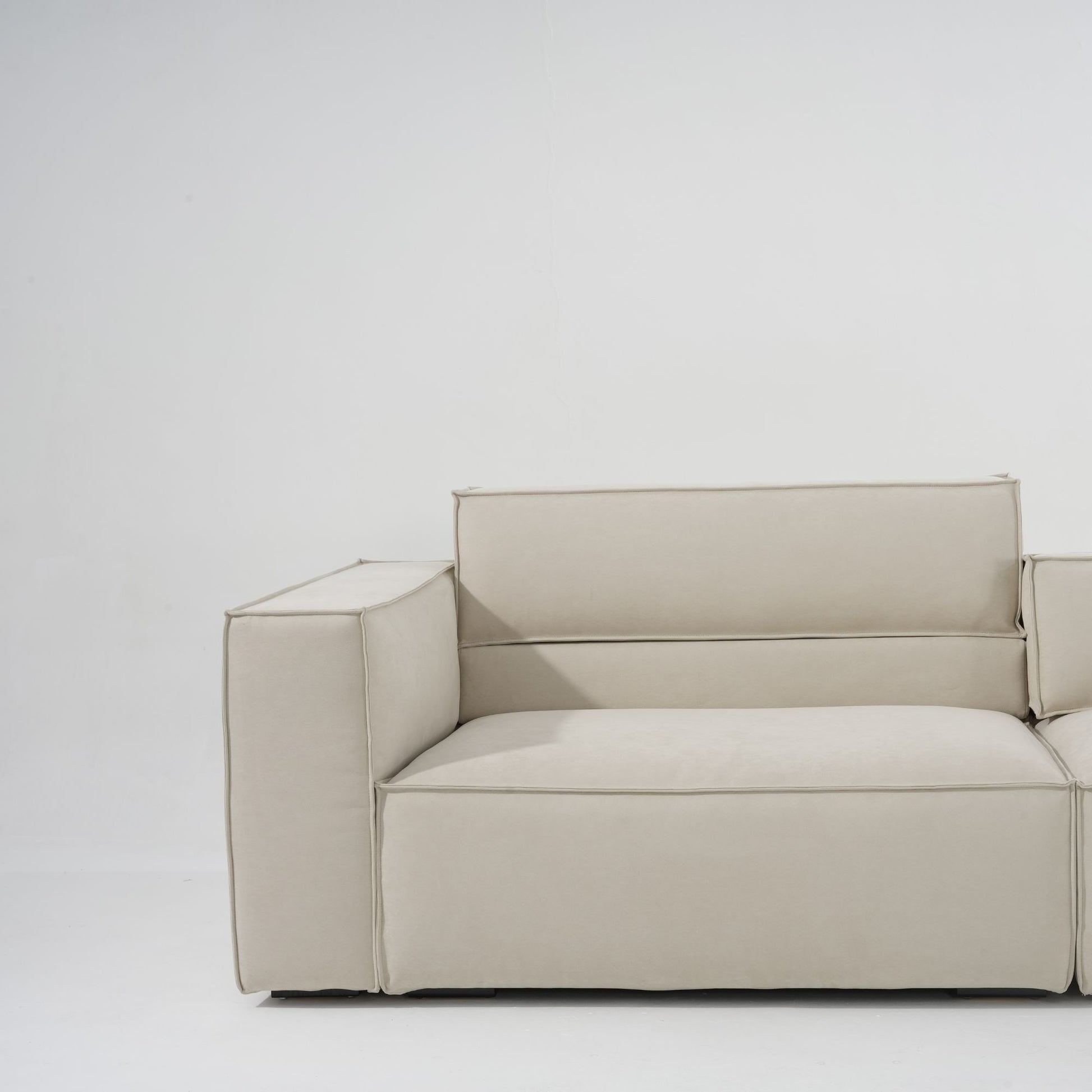 Cubix adjustable backrest sofa beige