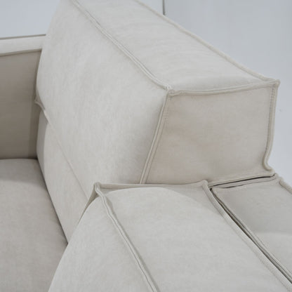 Cubix adjustable backrest sofa beige