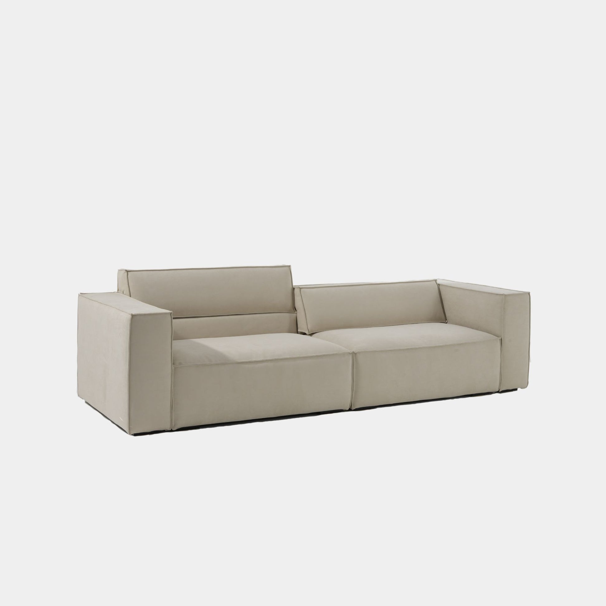 Cubix adjustable backrest sofa beige