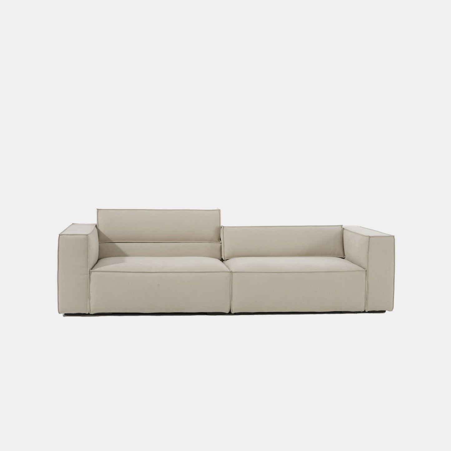 Cubix adjustable backrest sofa beige