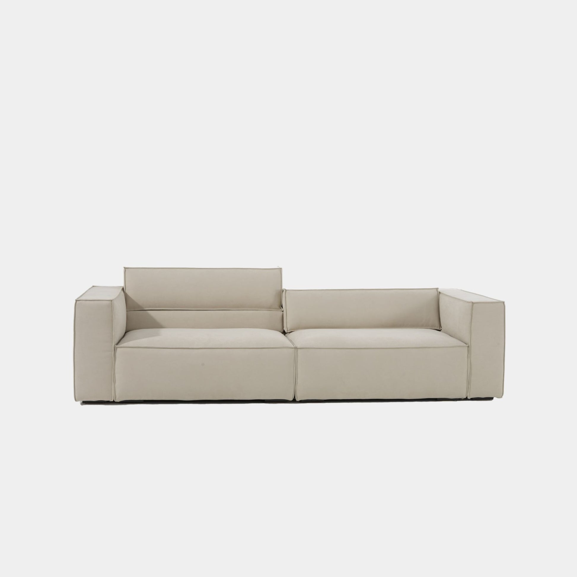 Cubix adjustable backrest sofa beige