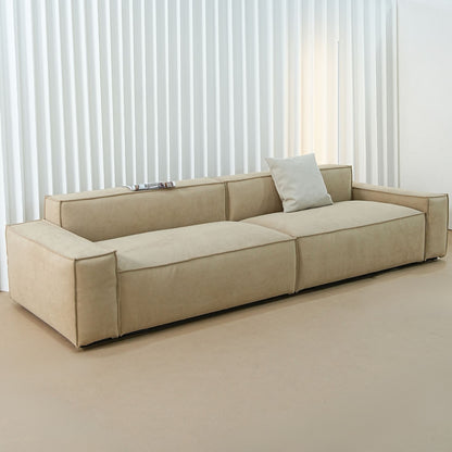 Cubix fabric sofa beige