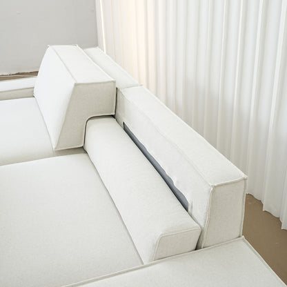 Photo showing how the adjustable backrest portion for the Cubix adjustable backrest sofa works 