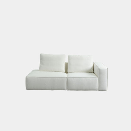 cubix fabric one arm sofa right arm white
