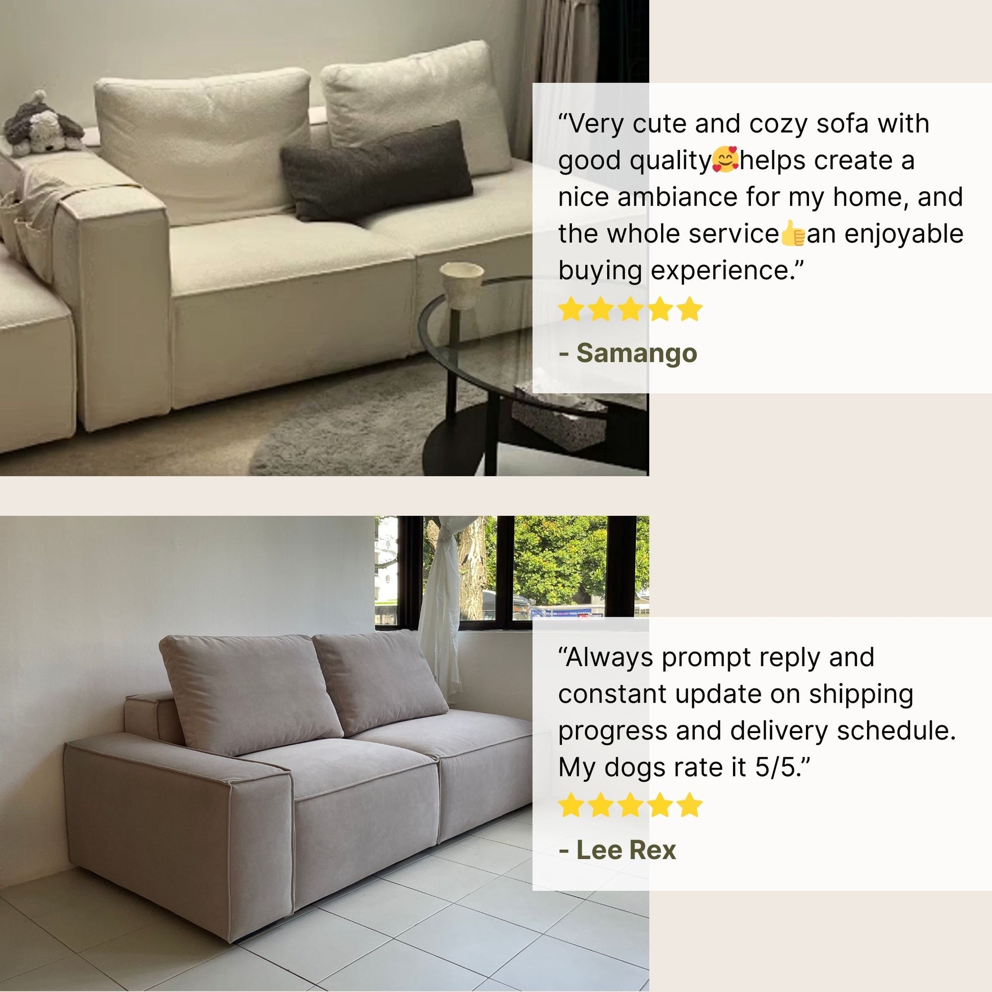 Good reviews for Cubix fabric one arm sofa
