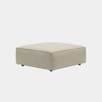 Cubix fabric ottoman beige
