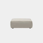 Cubix fabric ottoman beige