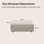 Cubix Fabric Ottoman