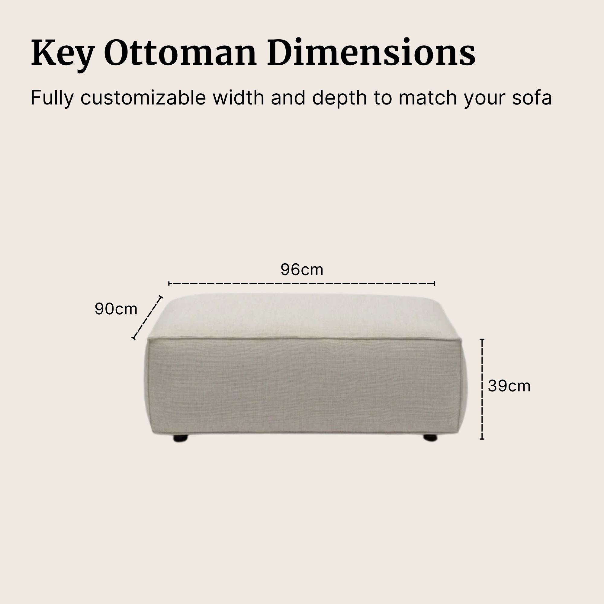 Cubix Fabric Ottoman