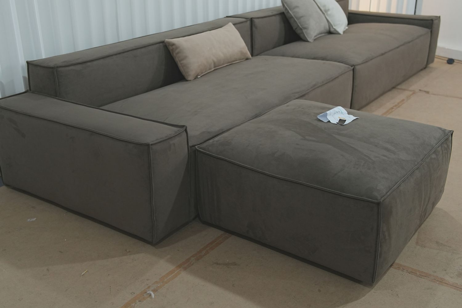 Cubix 90cm x 96cm Dark Grey Ottoman | Demo 1