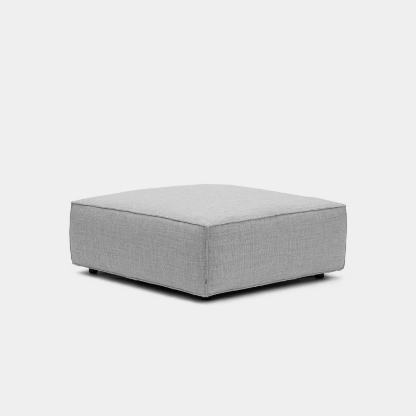 Cubix fabric ottoman grey