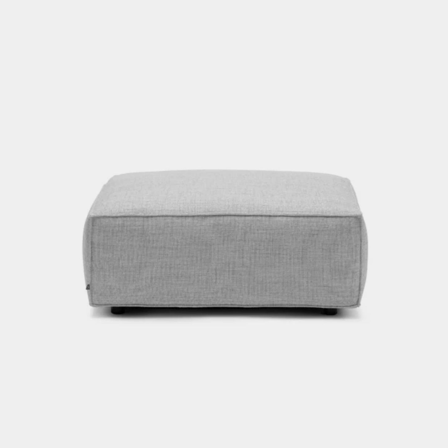 Cubix fabric ottoman grey